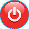 Red Power Button Icon