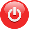 Red Power Button Icon