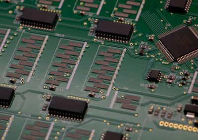 A PCB Board Manufacturer Soldering the Components of a PCB Circuit Board